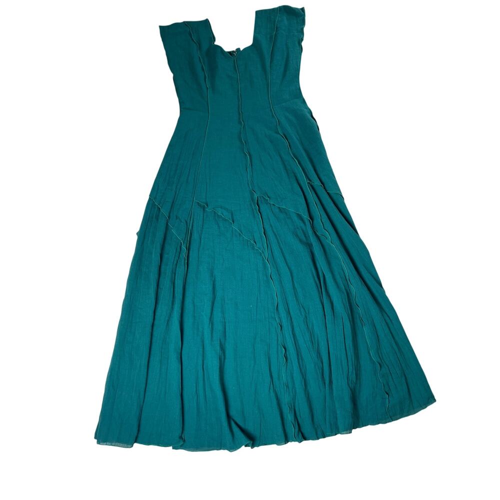 Linda Lundstrom Green Midi Dress Size Small